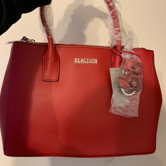 NEW Kenneth Cole Reaction Tote in Red with… - Picture 2 of 8